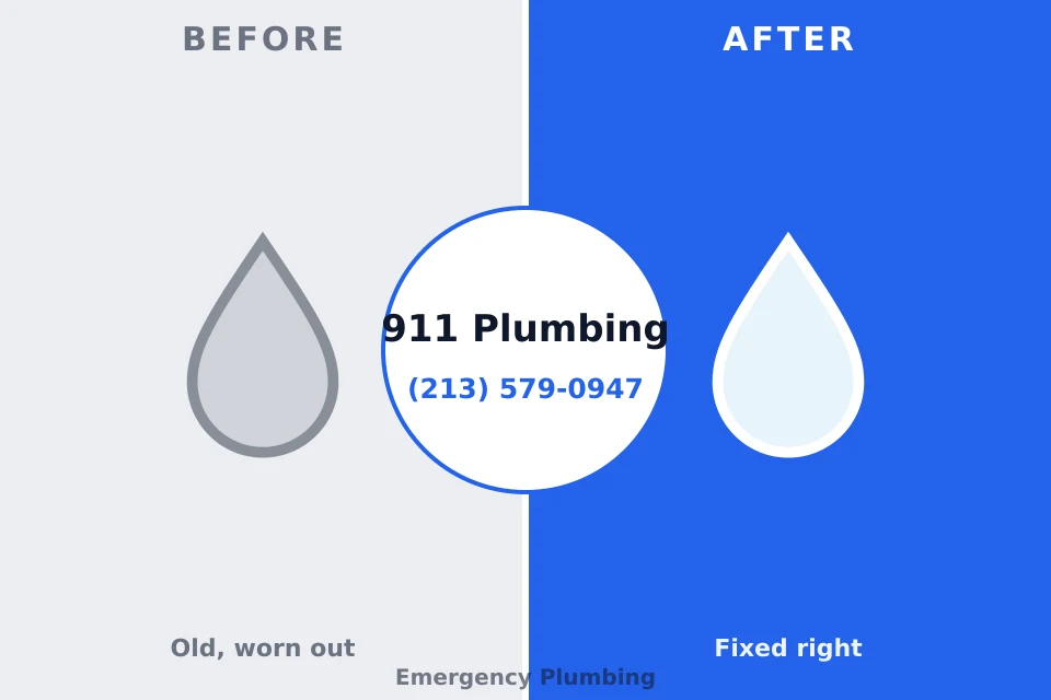 Before and after: plumbing repair San Antonio, FL